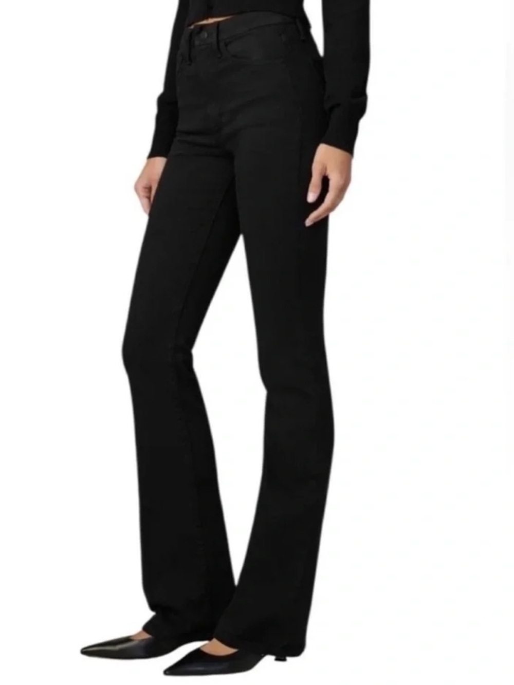 Joe's Jeans (29) High Rise Bootcut Pluto Black Flawless Stretch Soft Premium